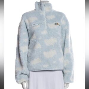 Madhappy Cloud Fleece Quarter Zip Sherpa Pullover Size Large